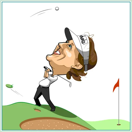 Phil Mickelson Caricature