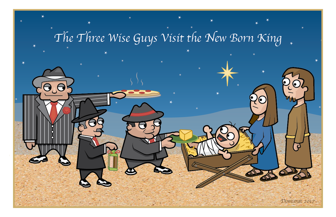 The Three Wise Guys Visit the New Born King