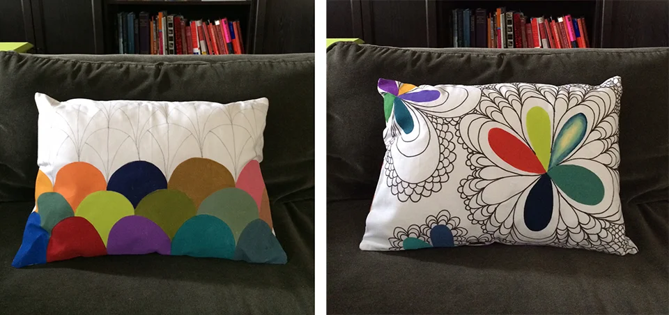 pillow front and back