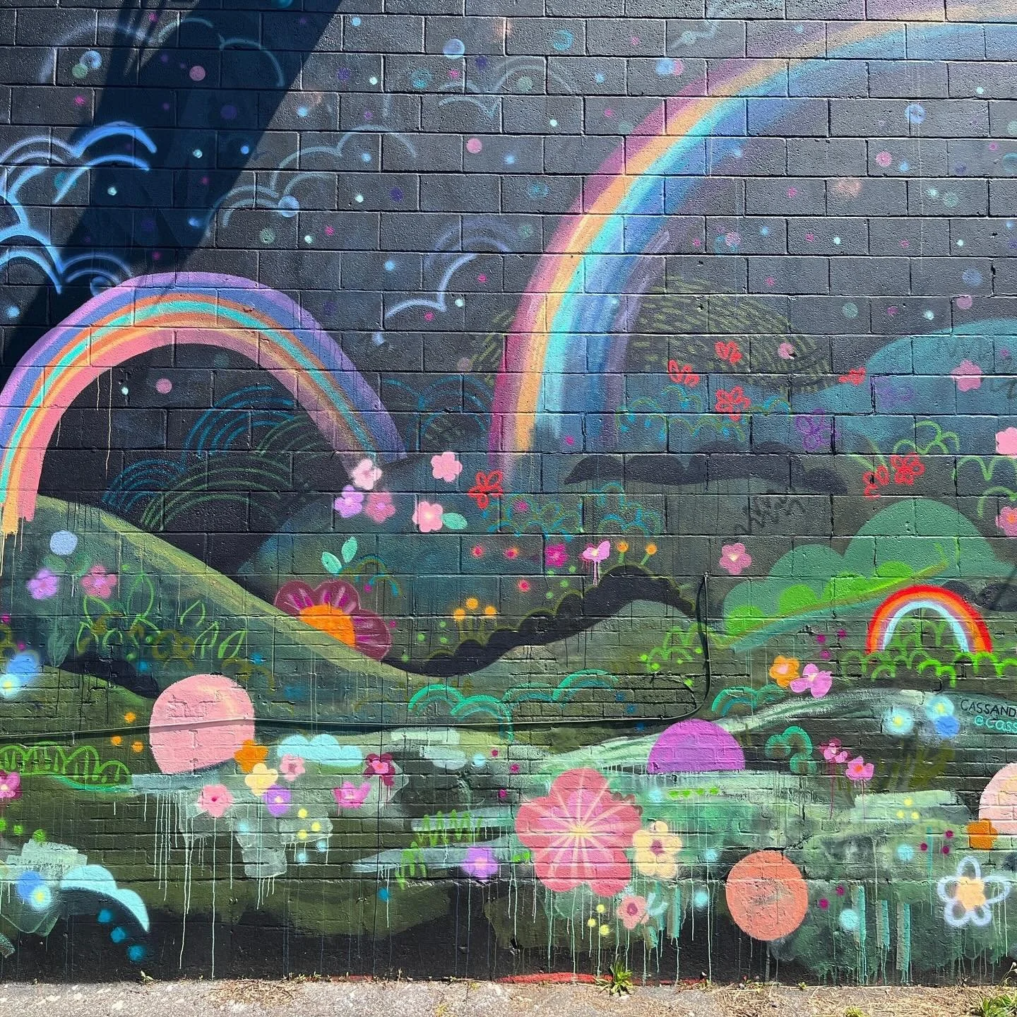 She is finished! Giant thanks to @hertelwalls for the opportunity to be included in this year&rsquo;s Hertel Alley Mural Fest! It was a blast to watch and create alongside 28 other artists working their magic. The spectators were having a blast and s