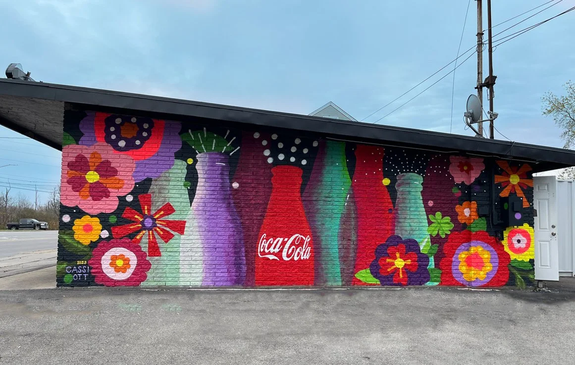 Relax and Refresh mural for Coca-Cola