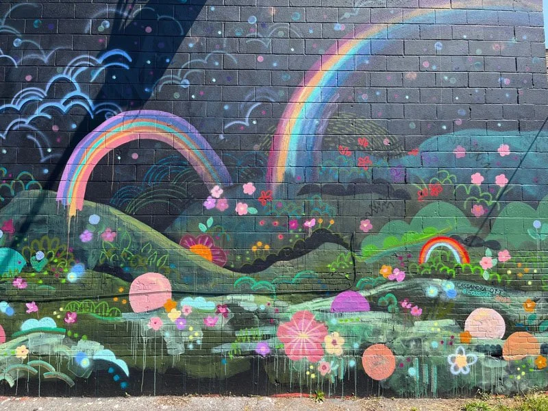 Inside a Day, 2025
Hertel Alley Mural Festival, Buffalo, NY