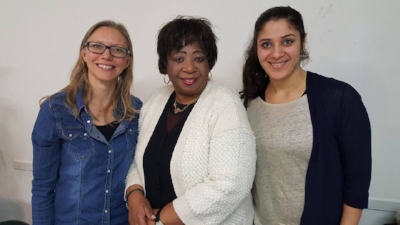 Sanna Sumner, Rev HelenRuth Dorkenoo, Channy Barzely