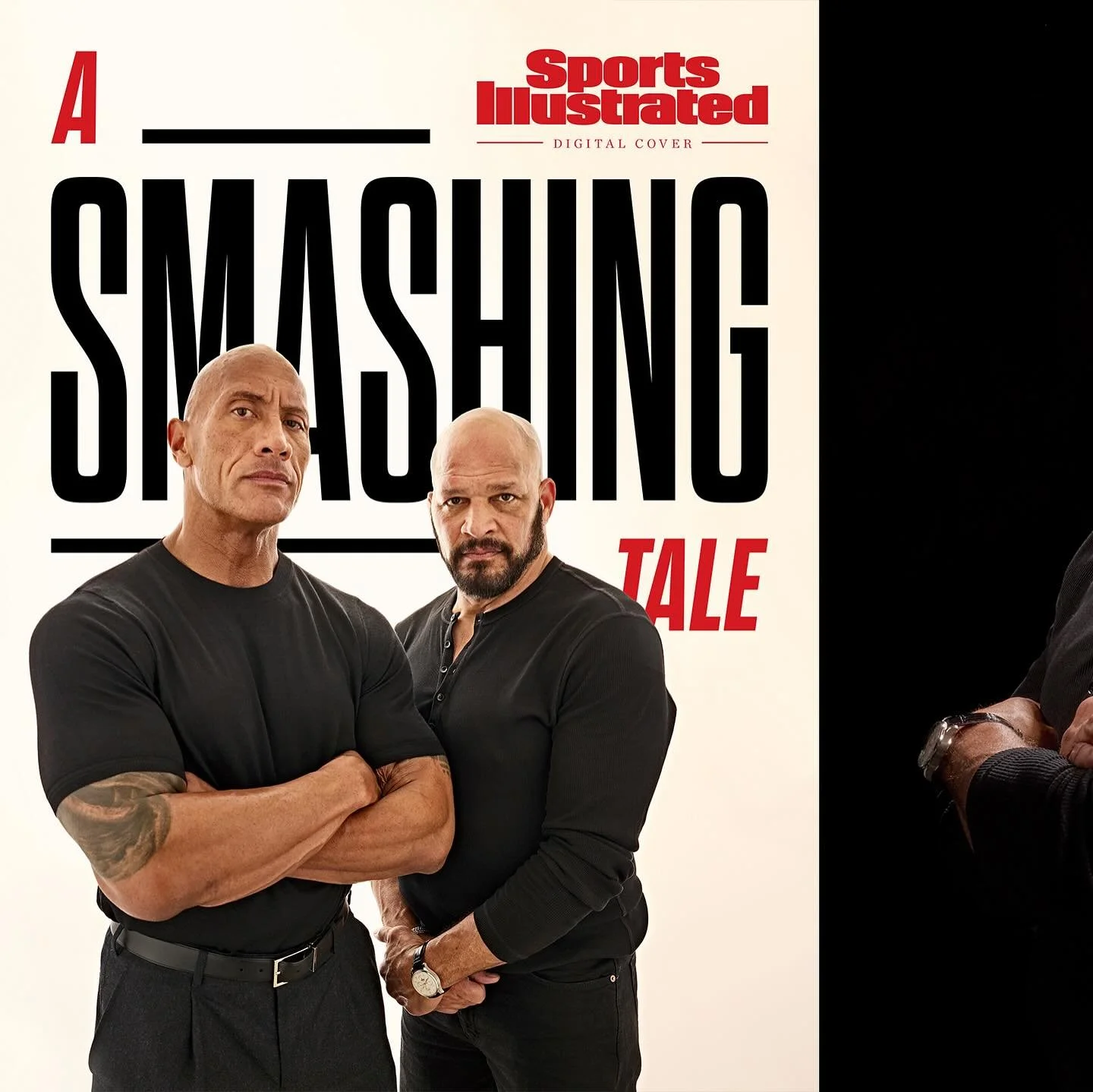 New Work with @thesmashingmachinemovie @therock @markkerrtsm for @sportsillustrated thx @marguerite_schropp for another banger! Great times with awesome crew  @otmfc