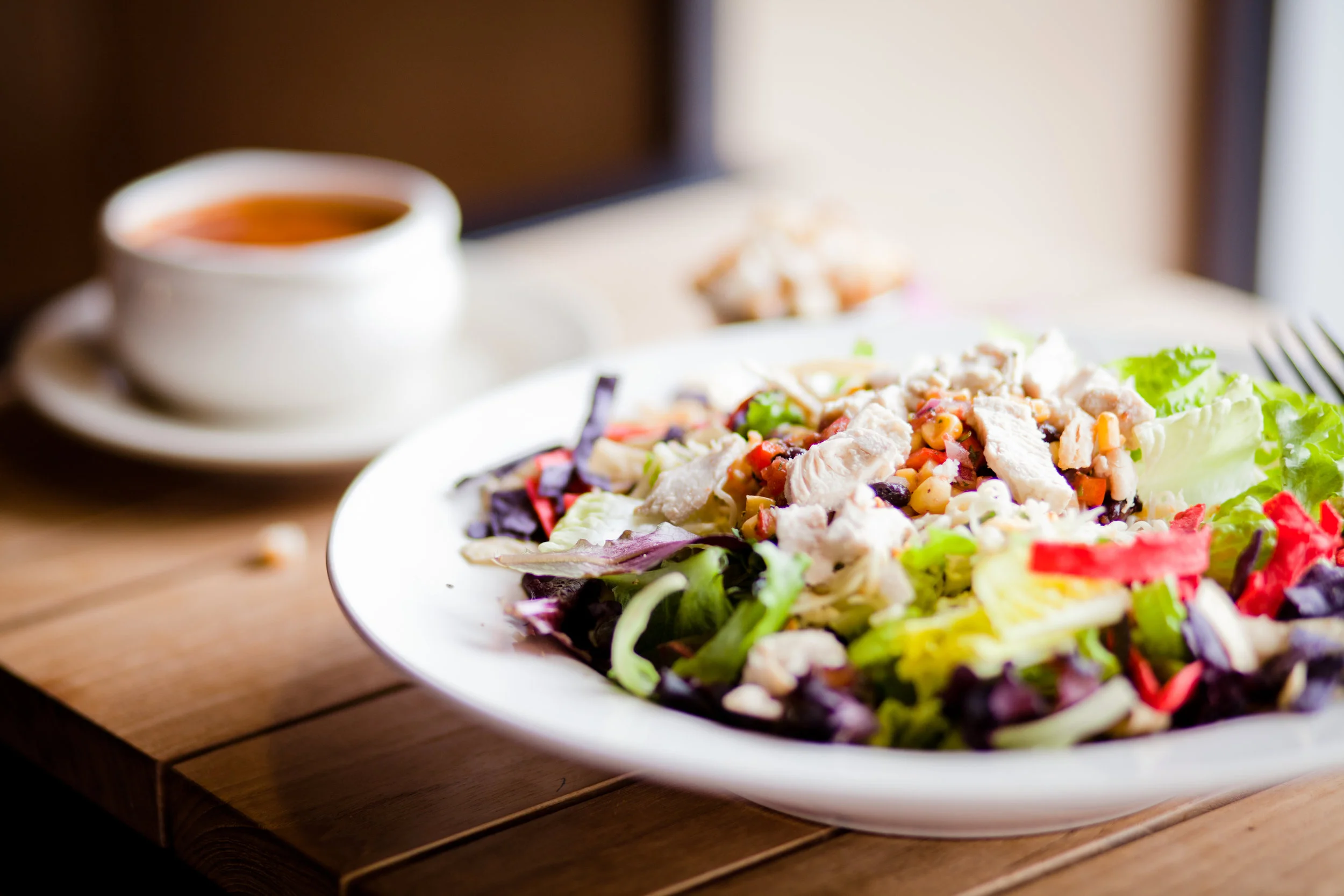LV Ensalada with Tomato Soup