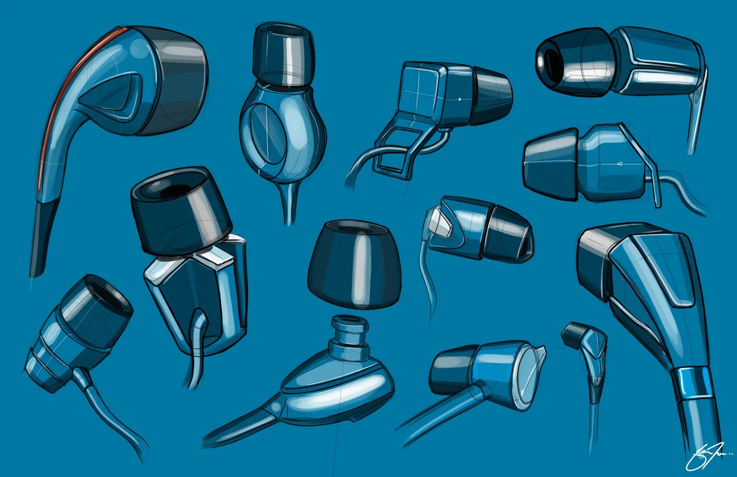 Earbud Sketches