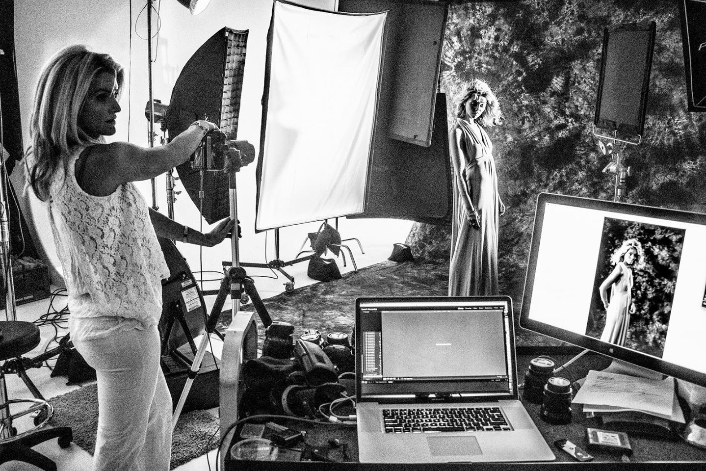 Copyright Lou Hernandez of Fiddler Films Vanessa Rogers Photography Behind the Scenes Commercial Shoot
