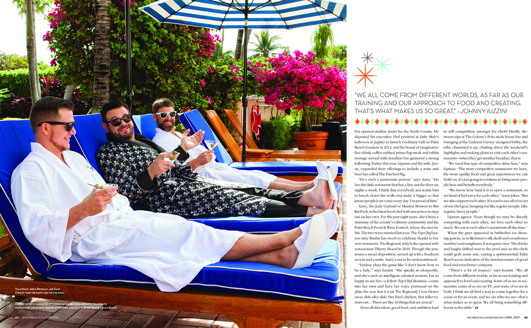 The boys at the Pool, Alan Richman, Tim Lipman and Clay Conley The Colony Hotel Palm Beach