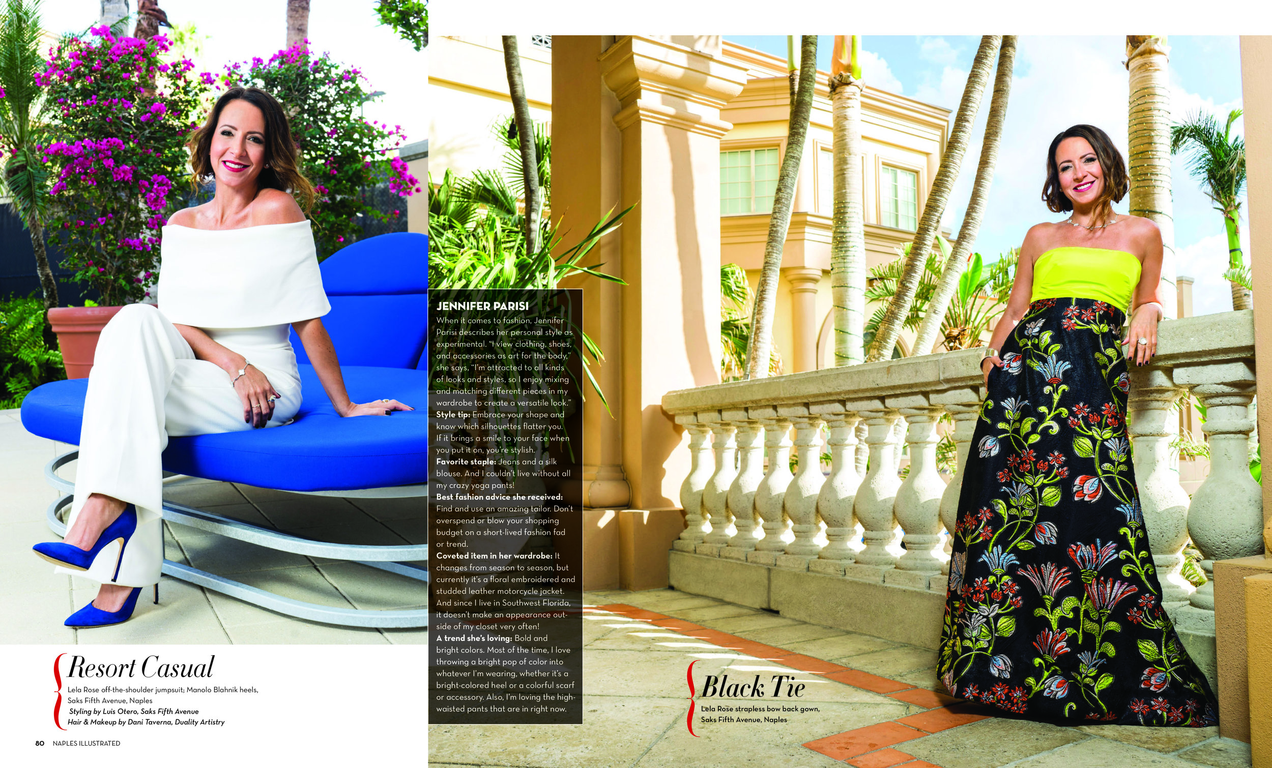 Jennifer Parisi shot on location at the Ritz Carlton Naples Beach Resort for the March 2018 Issue of Naples Illustrated Magazine.