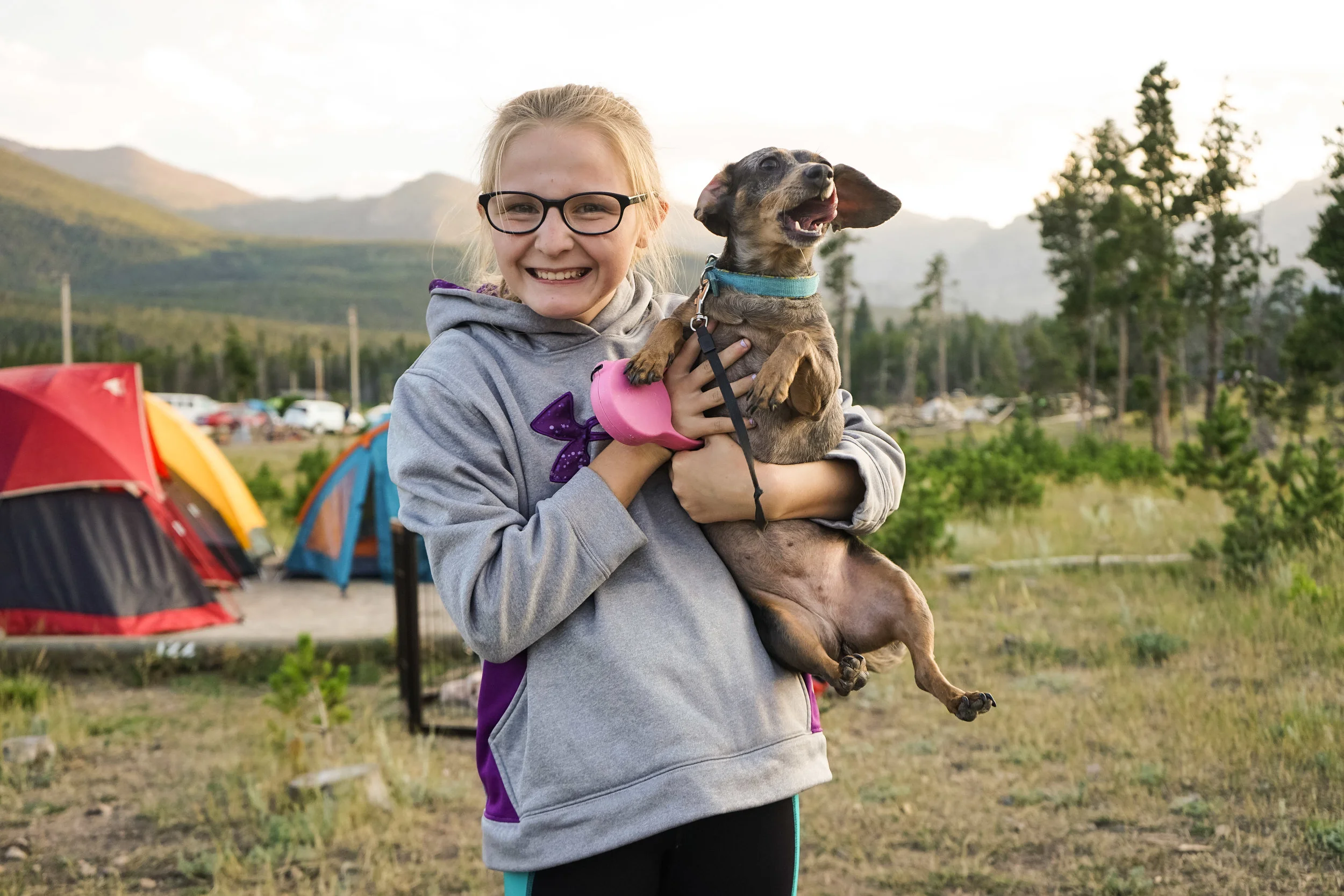 Haley and Izzy. Rogers Family Reunion. Rocky Mountain National Park 2018