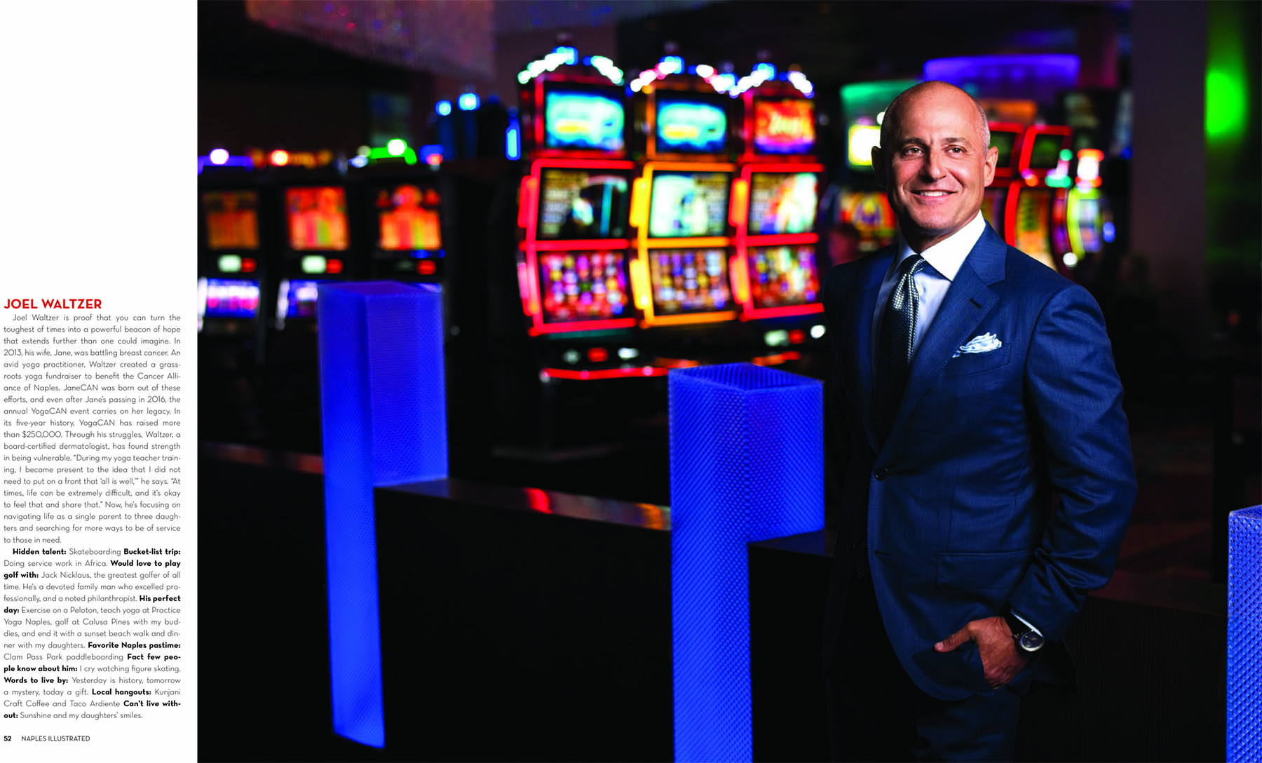 Joel Waltzer, Dermatologist and creator of JaneCAN. Wardrobe by Sakes Fifth Avenue, Naples. Styling by Alexander Hayes. Watches provided by Tourneau. Shot on location at the Seminole Immokalee Casino and Resort. copyright Vanessa Rogers Photography 2018