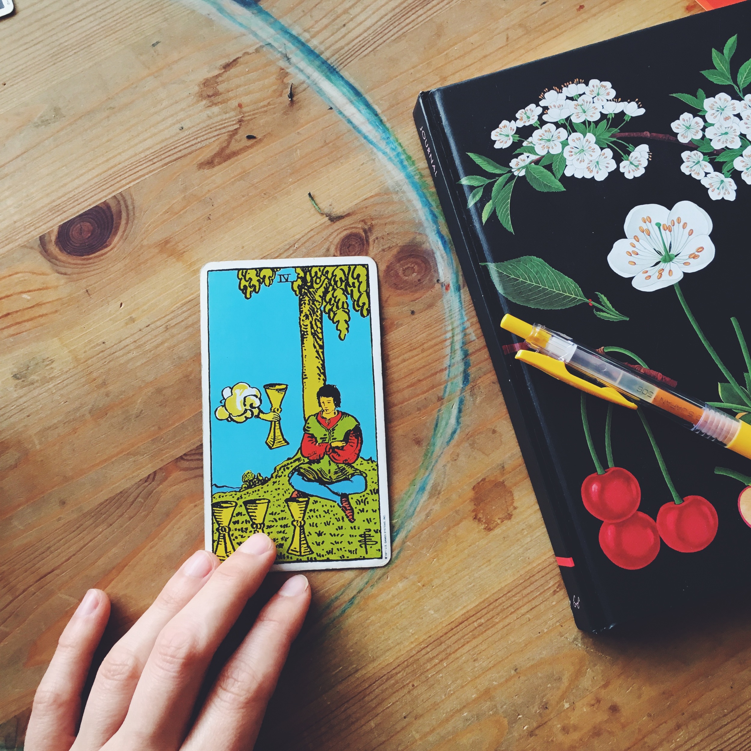 Four of Cups - resentment vulnerability healing