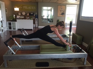 Tina in her first attempt at Russian Splits. (not too shabby!)