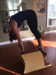 The Pull Up- the "up" part. Waaaay harder than it looks. You have to float that 'step' (the pedal part) up using your abs!