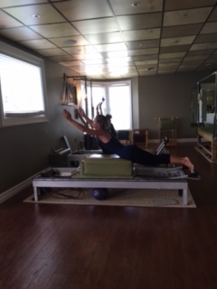 Trying to keep my Powerhouse engaged while lifting my chest and stretching my legs. Multitasking at its best!