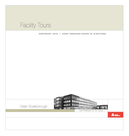 Avery Dennison Board of Directors Tour Book
