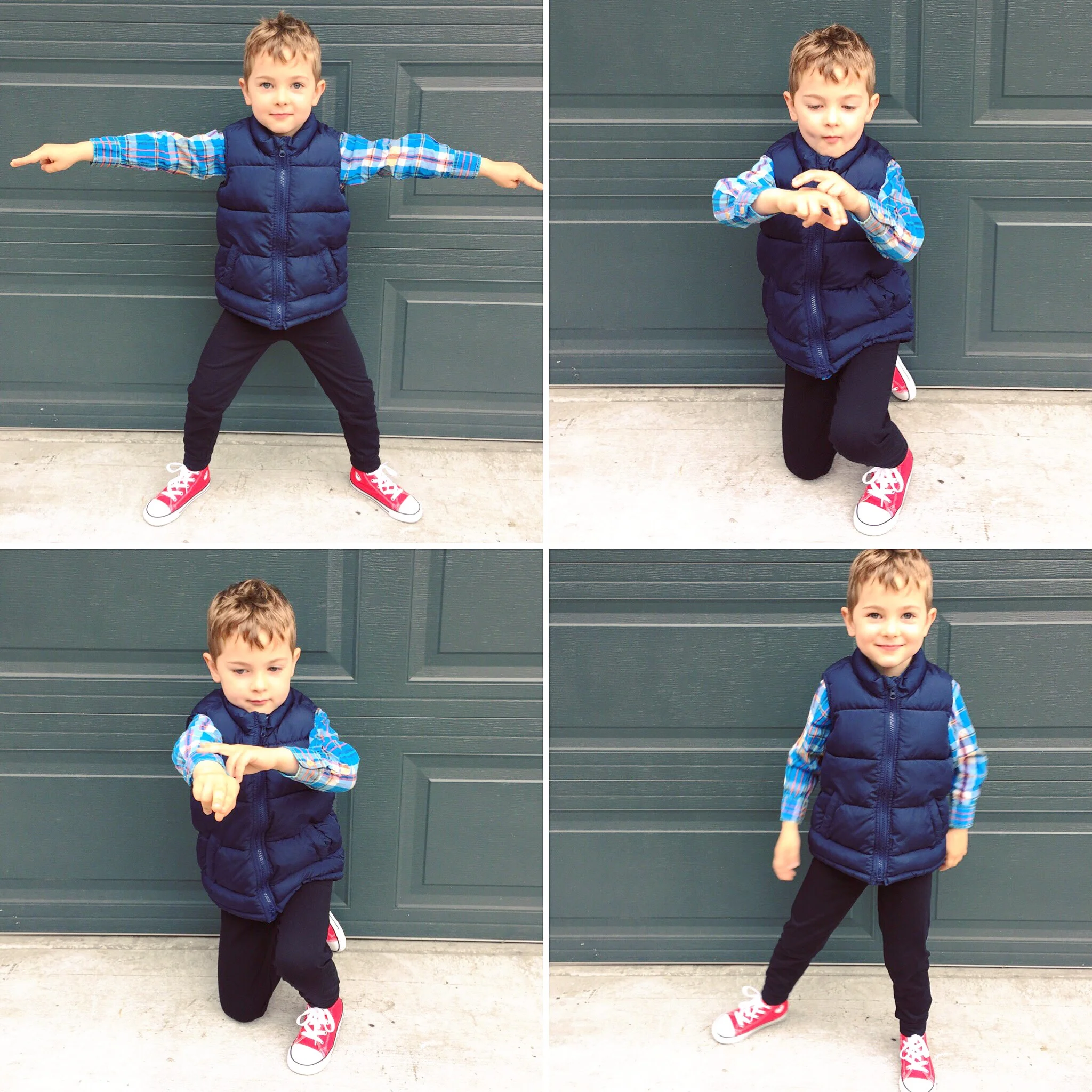 Posing like Iron Man because: Grady.