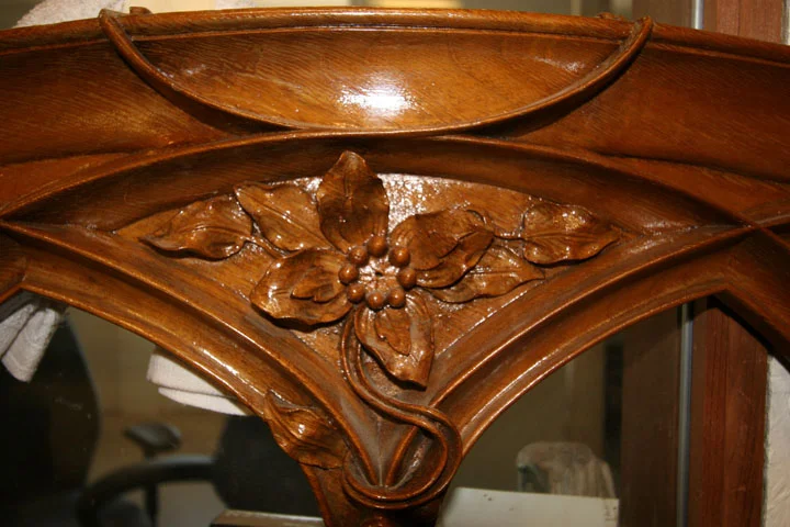 Original bed detail.