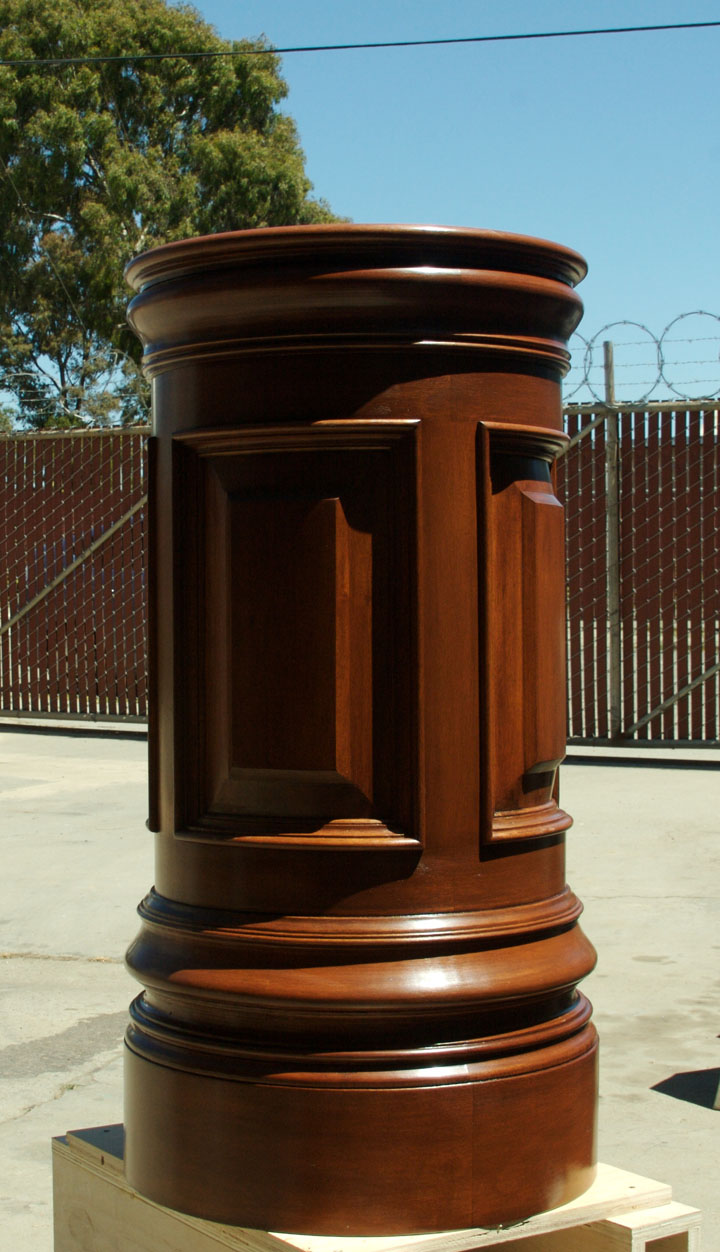 Mahogany Pedestal