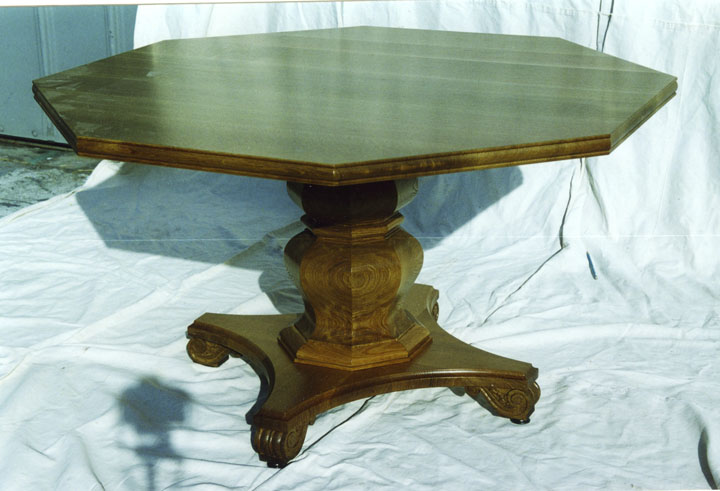 Octagonal Pedestal Table