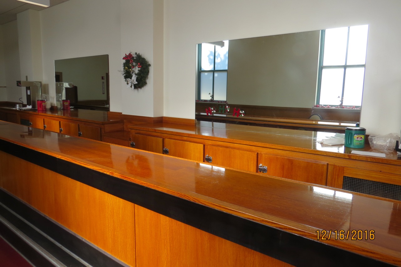  New White Oak bar top and paneling. 