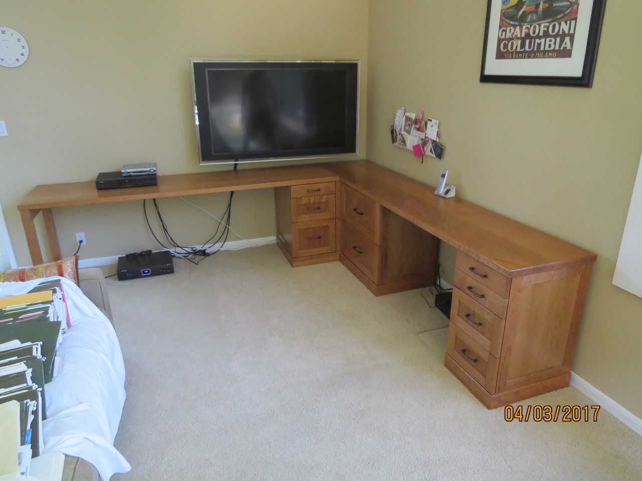 Custom Cherry desk.