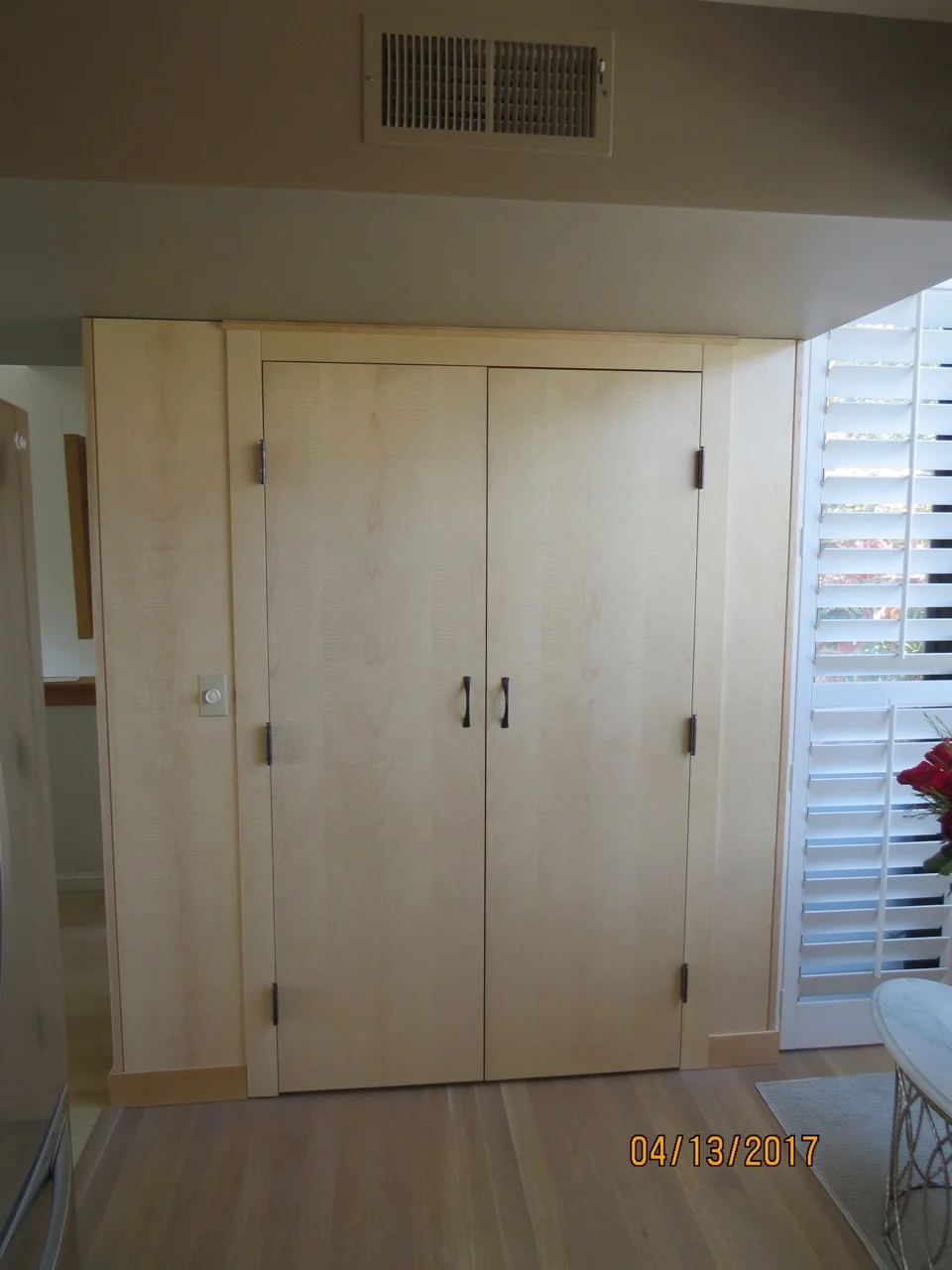 Matching built in pantry.