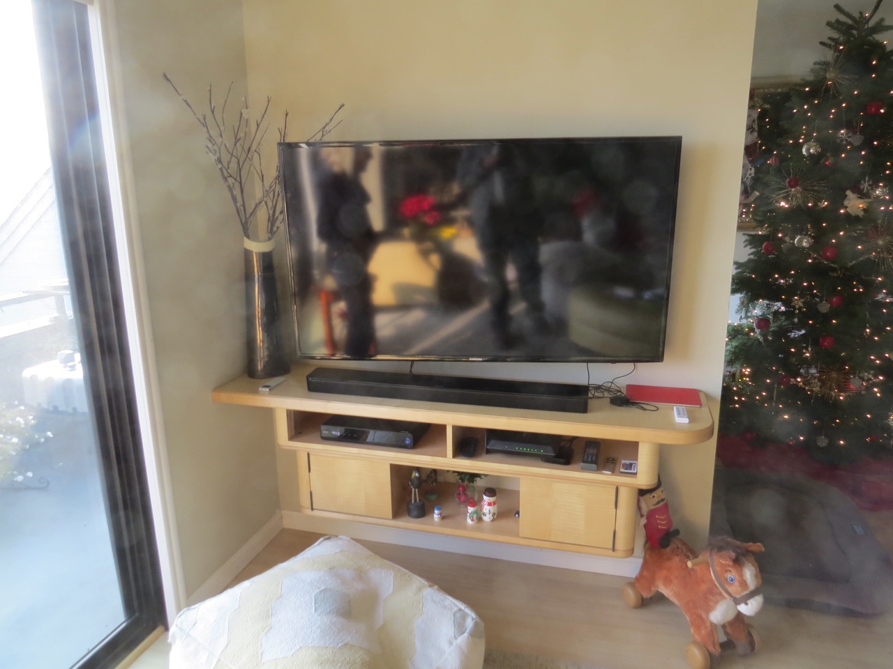 Matching Maple entertainment center.