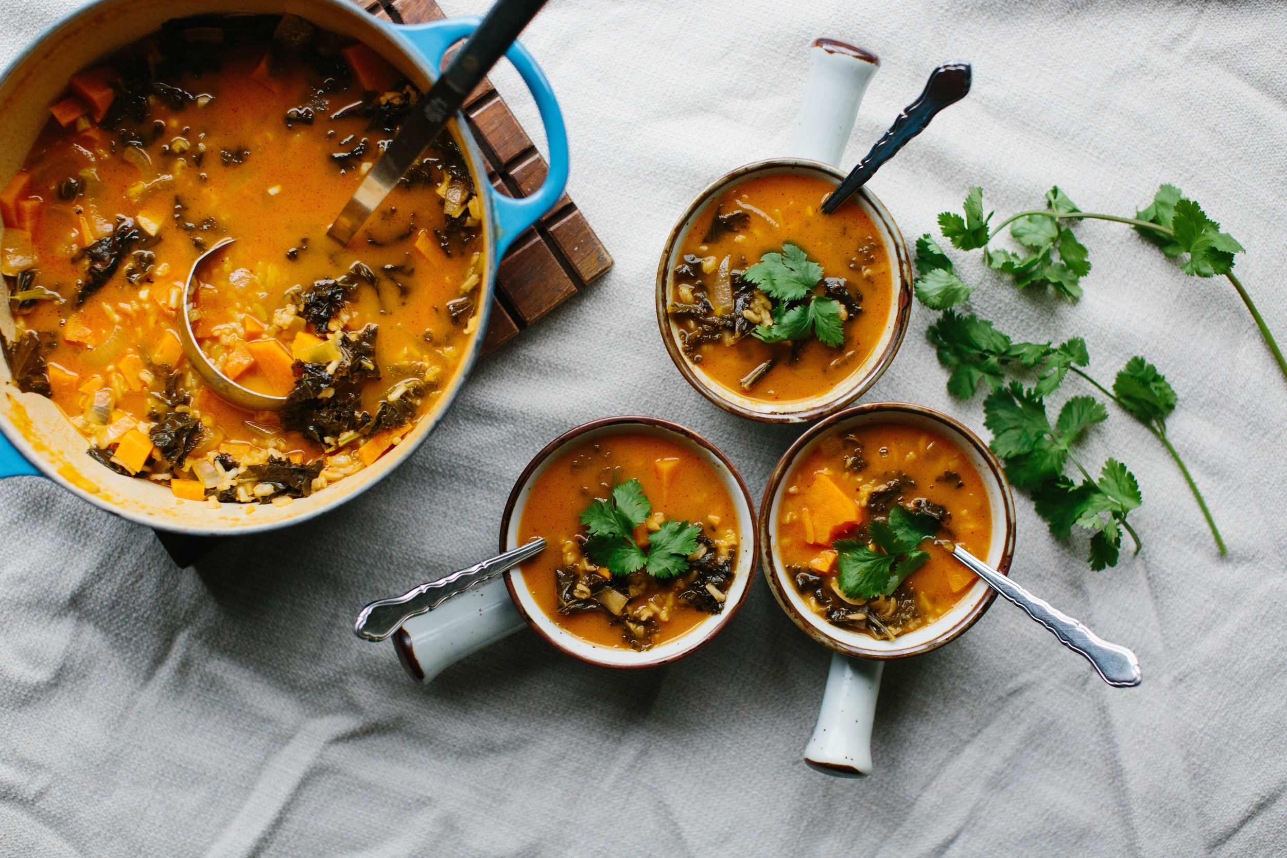 Sweet Potato & Red Curry Soup