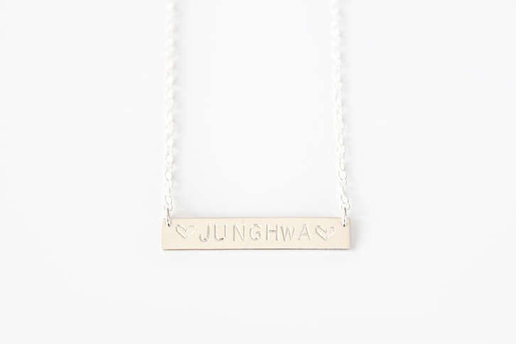 Junghwa Nameplate Necklace