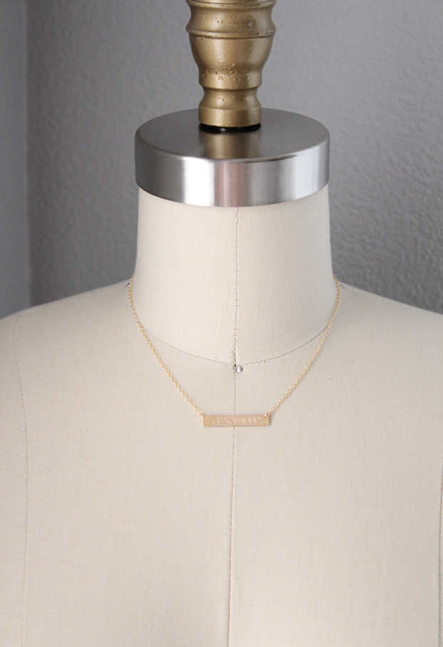 Junghwa Nameplate Necklace