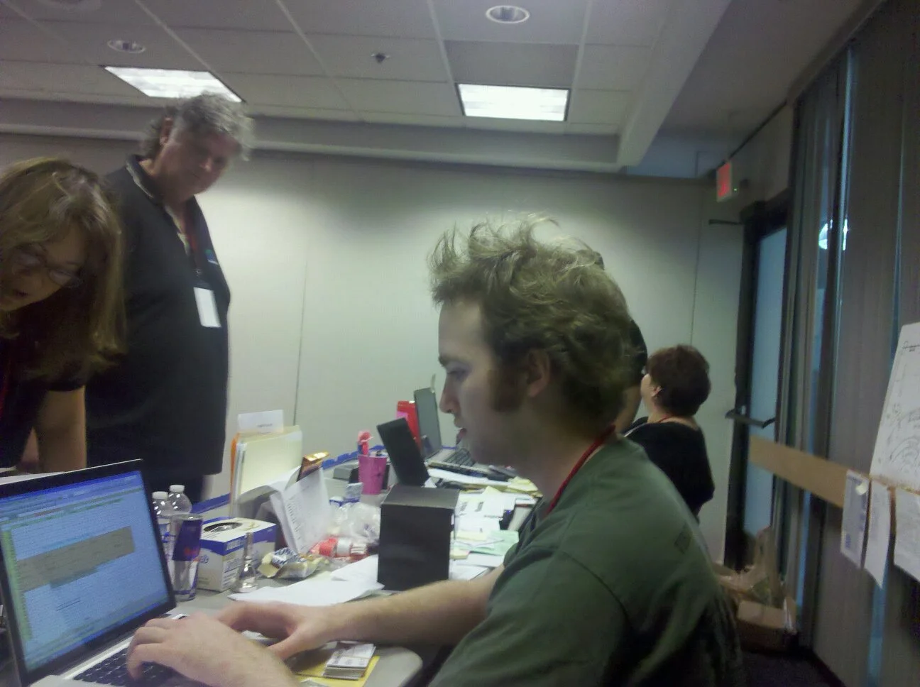 My infamous big hair during Tattoo season