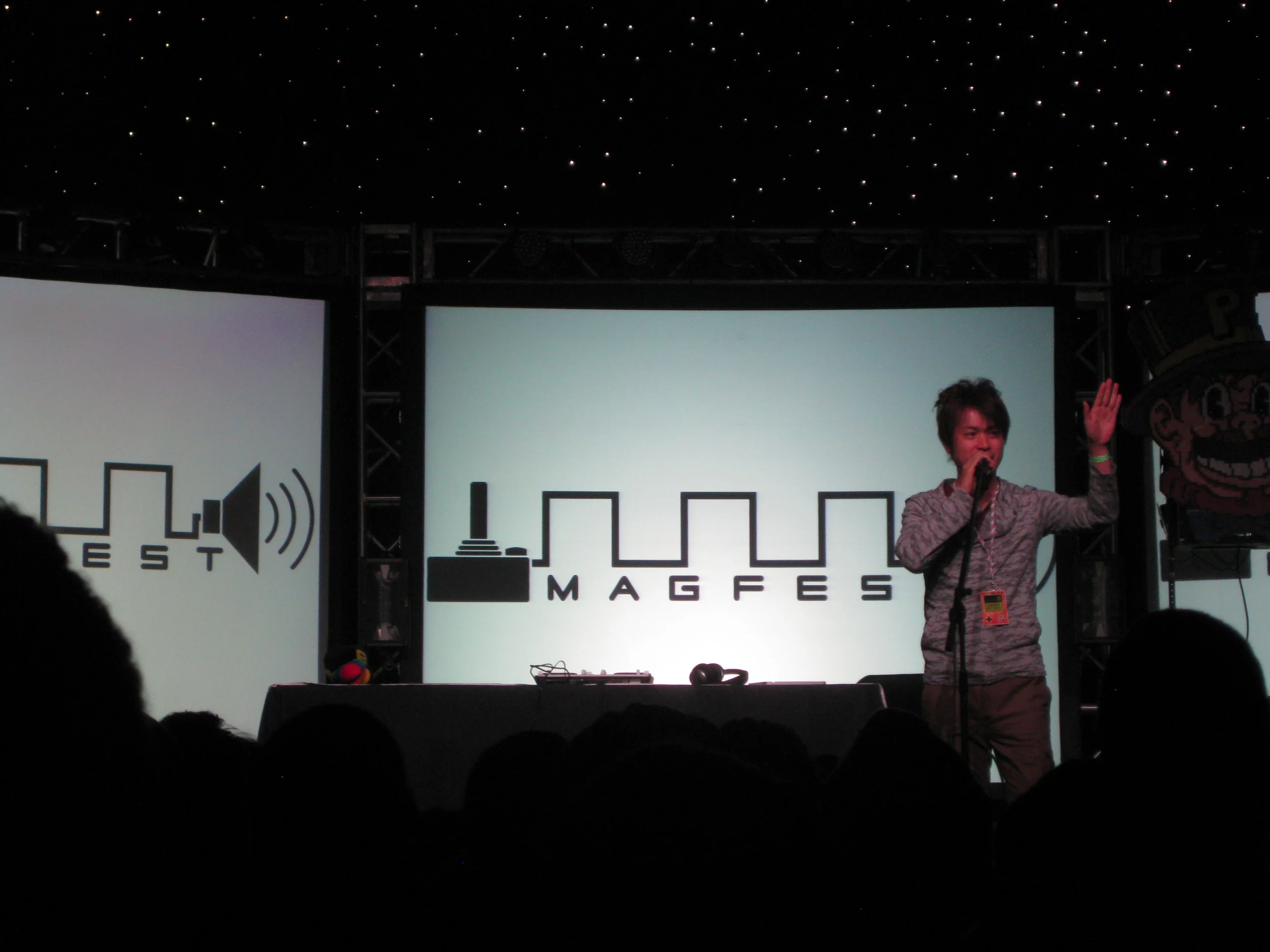 Yuzo Koshiro greets his adoring fans