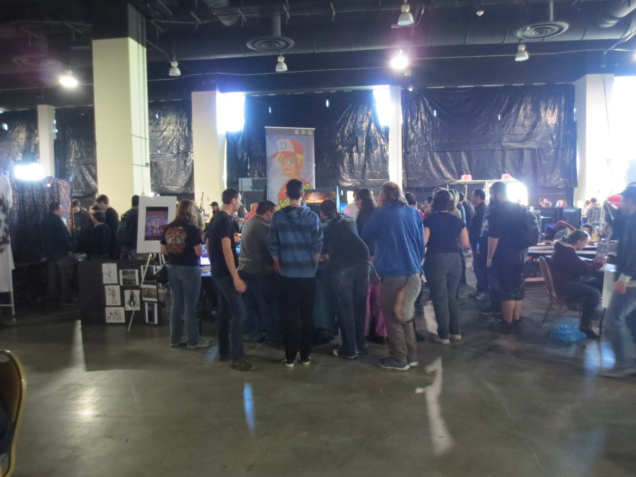  The indie dev space was much larger and the booth presentation was 5x better this year 