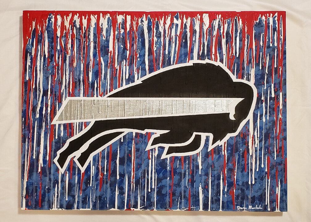 Buffalo Bills Drip Painting