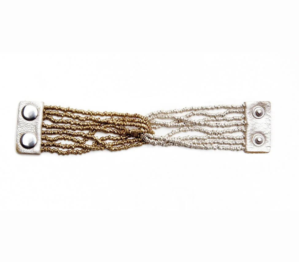 Raven + Lily: Ethiopia, Brass/Silver/Leather