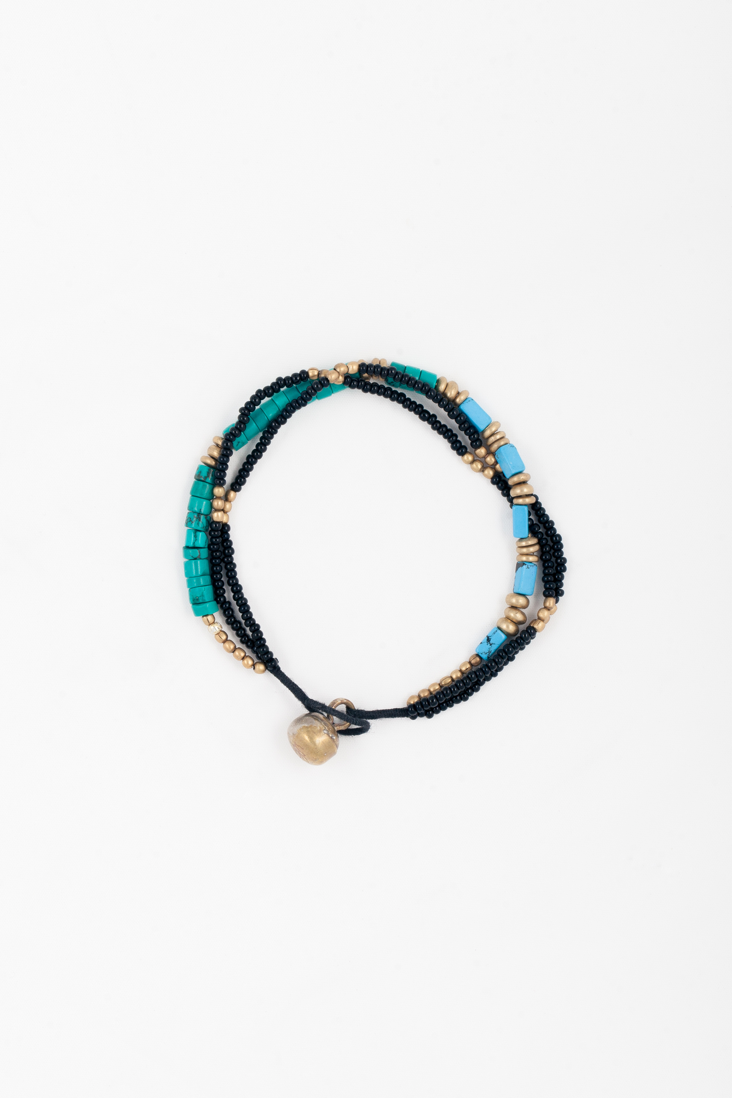 Aid Through Trade: Nepal, Glass Seed Beads, Turquoise, Brass