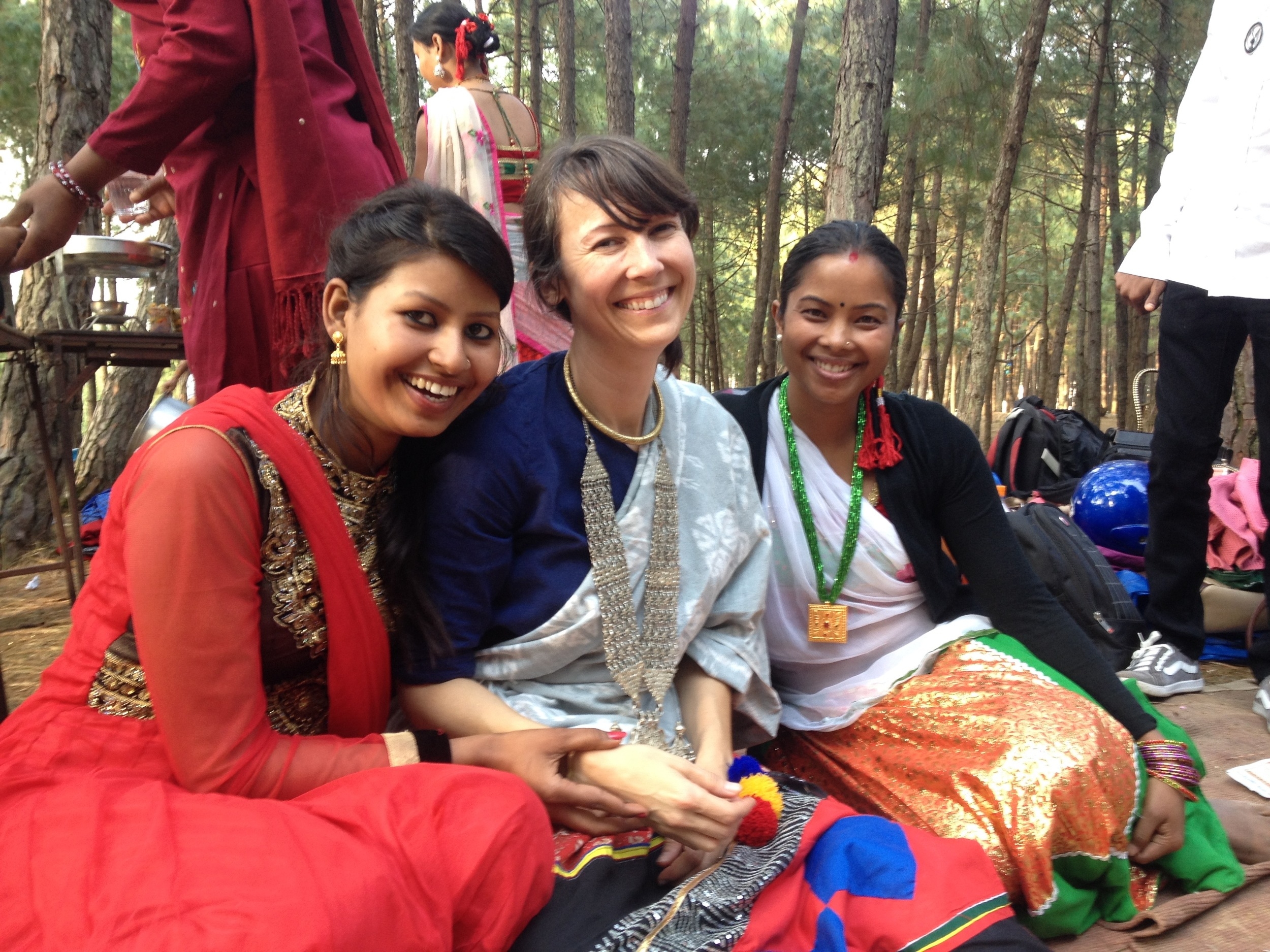 Working on a jewelry program with women in Nepal 2015.