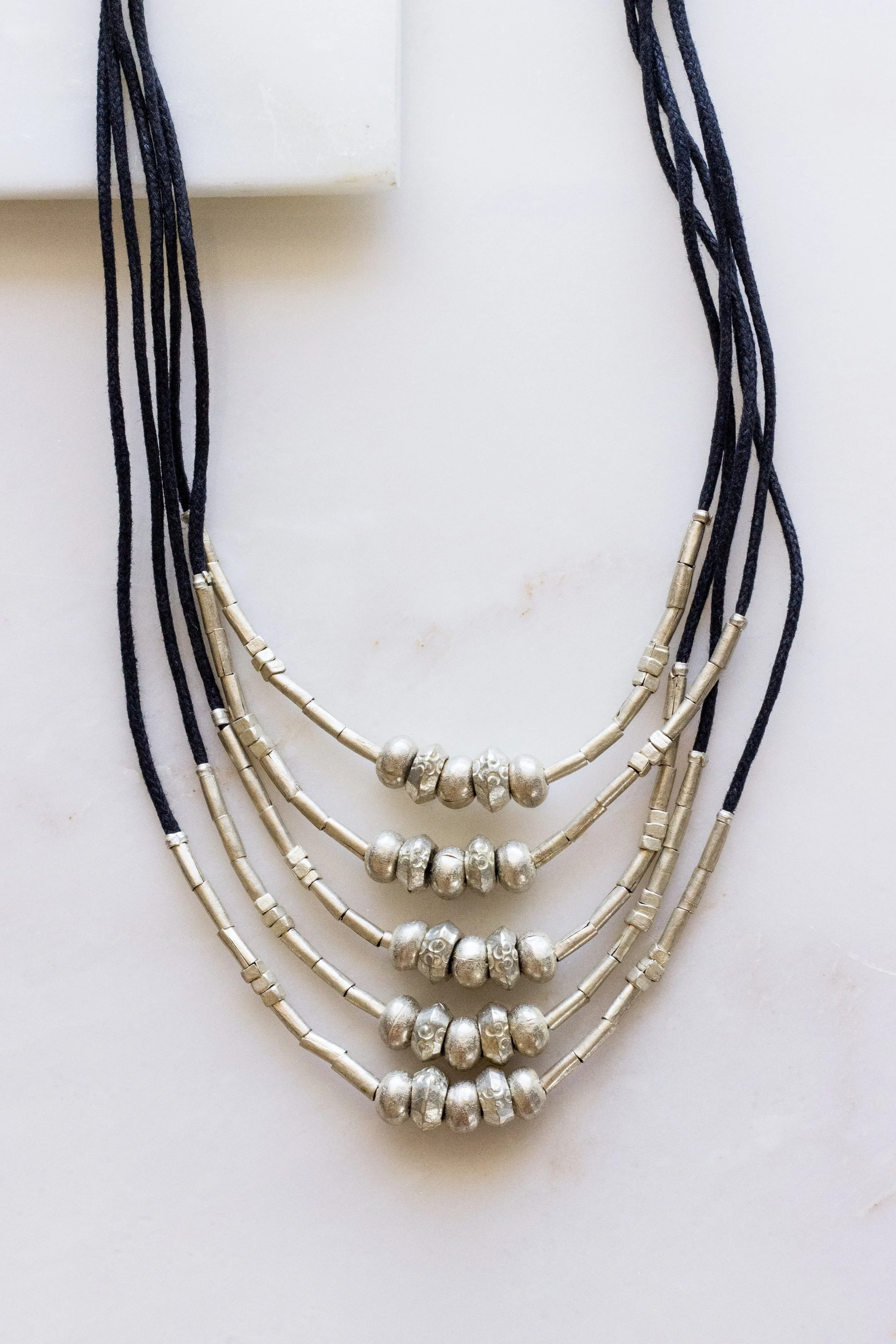 MORINGA: Ethiopia, Silver + Wax Cotton Cord