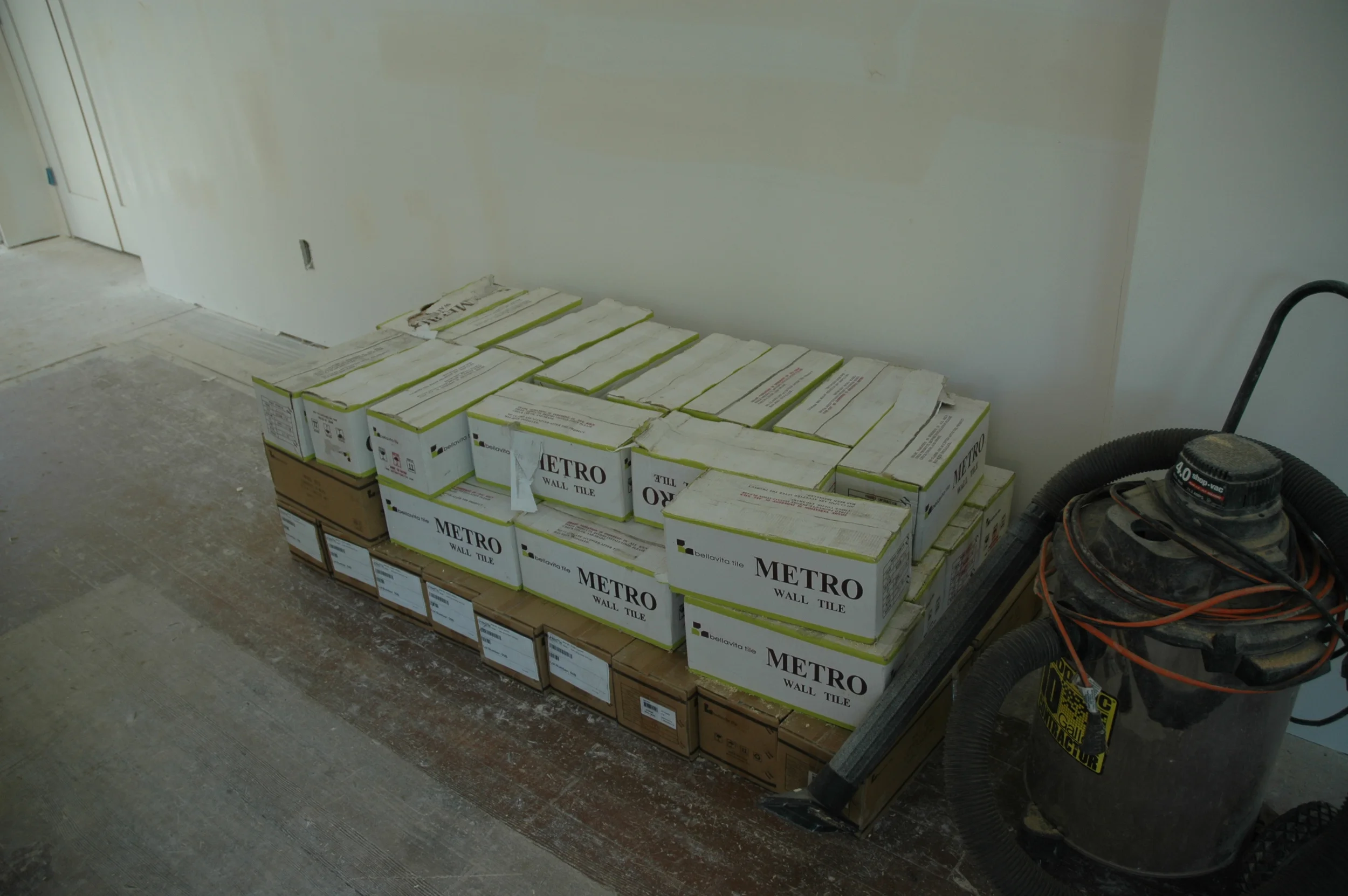 Tile for kitchens, bathrooms and laundry areas
