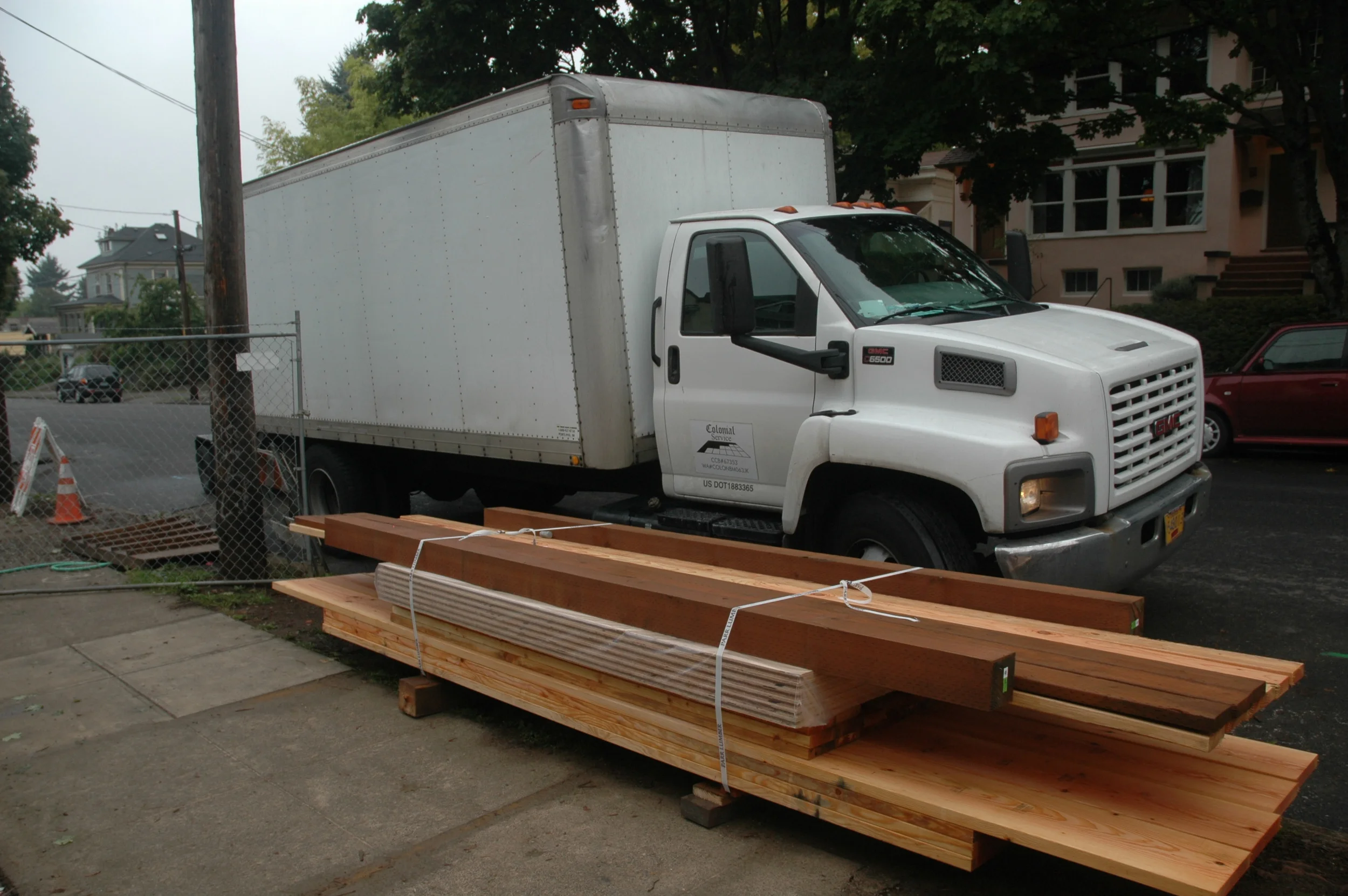 Wood for new grand entrance framework