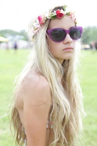 Flower Crown + Beachy Waves