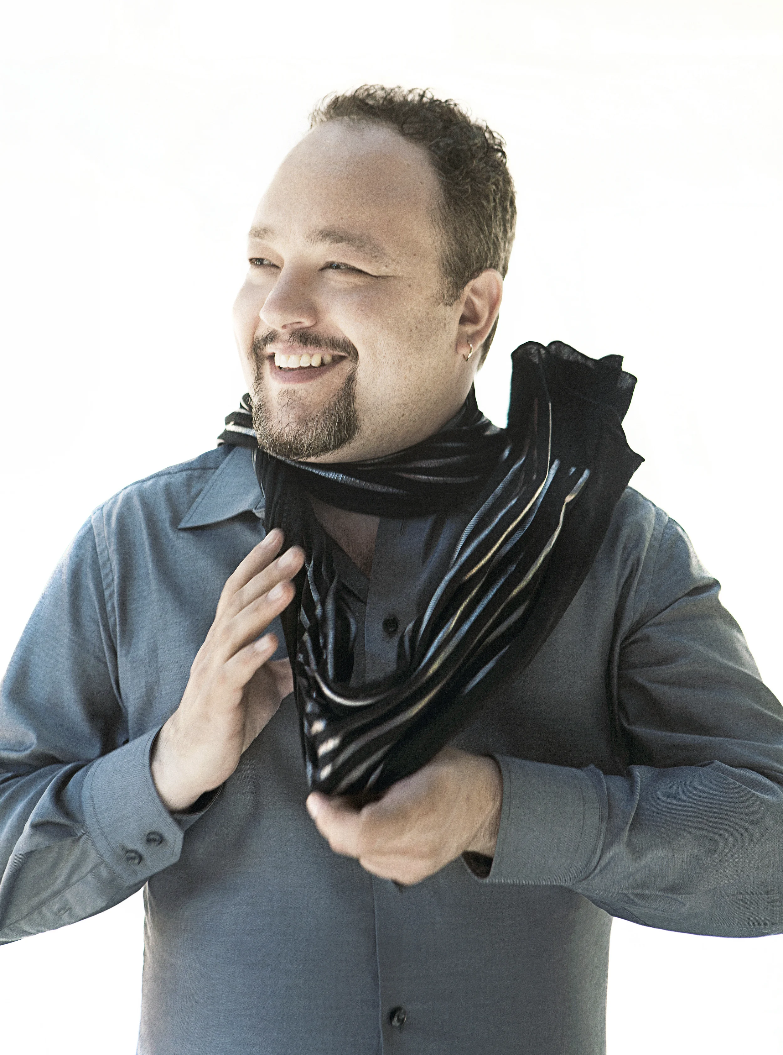 Robert Paterson Portrait with Scarf 2 Home