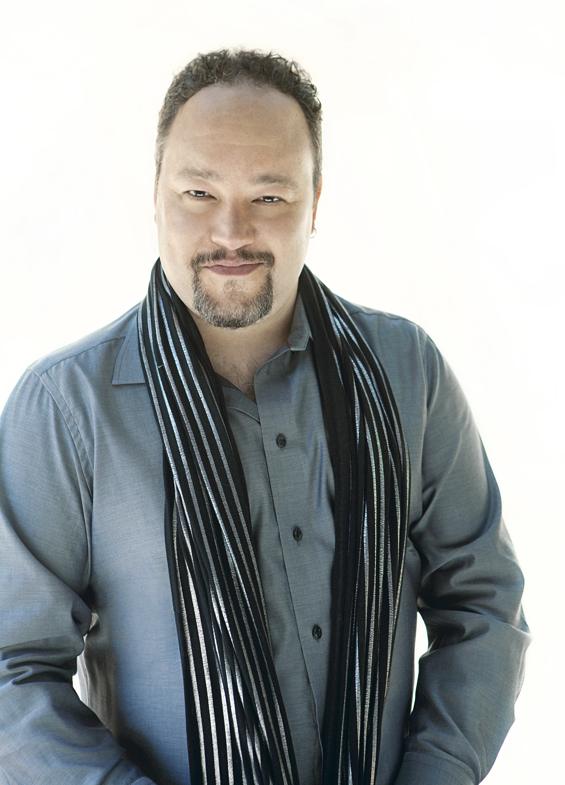 Robert Paterson Portrait with Scarf 3 Home