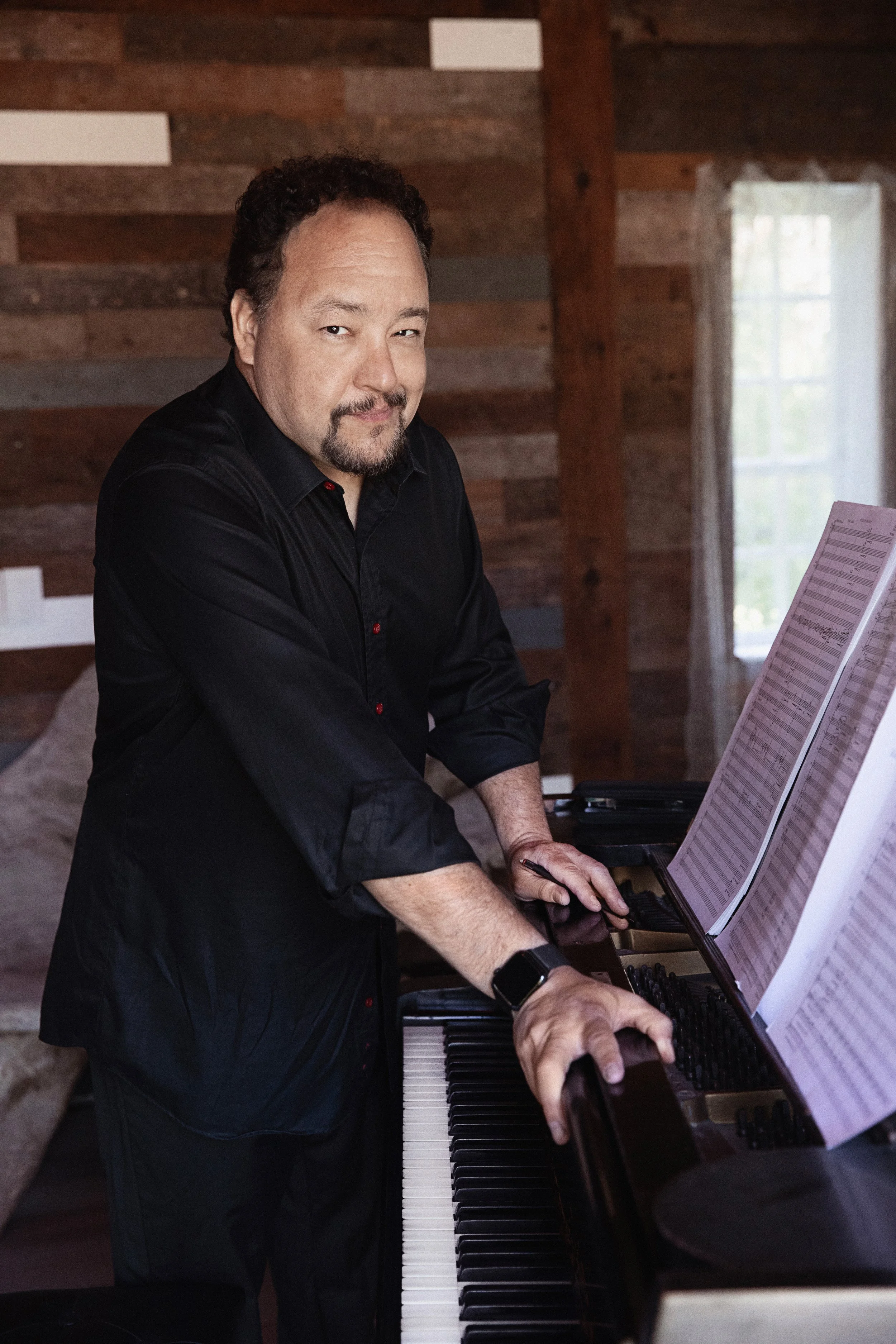 Robert Paterson: Black Shirt, Composing Standing-2 (2024)