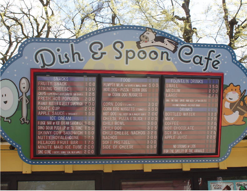 Fairytale Town Menu Board