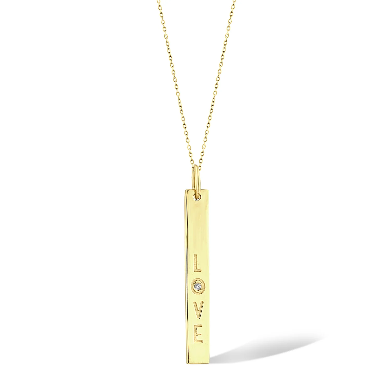 Love dog tag pendant 