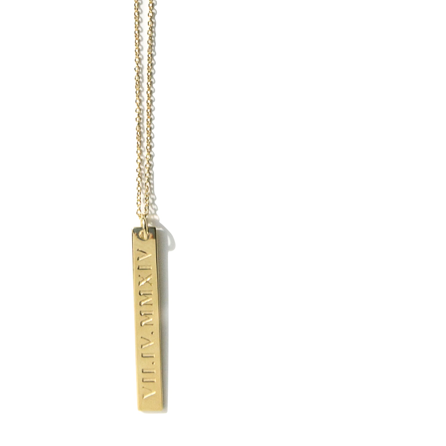 New roman numeral pendant yellow .jpg