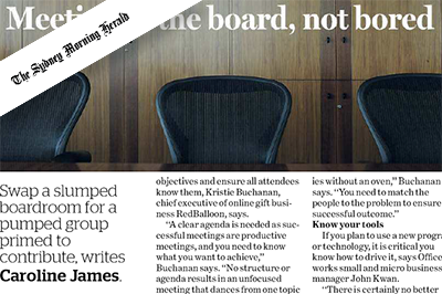 Supercharge your meetings (The Sydney Morning Herald)