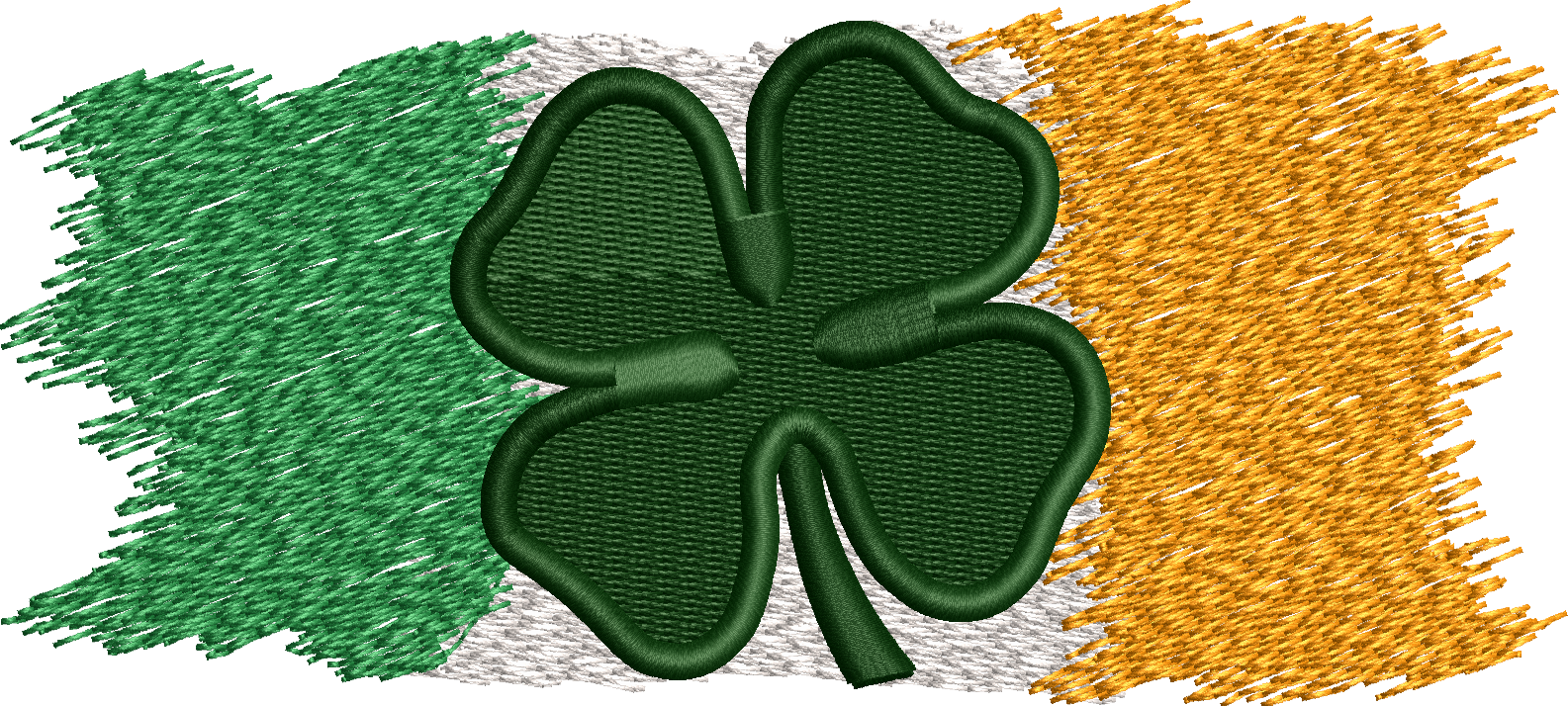 3D Clover \u0026 Irish Flag — JA Digitizing Studios, image size:1585x714